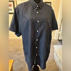 Men's Classic Navy Button-Down Shirt